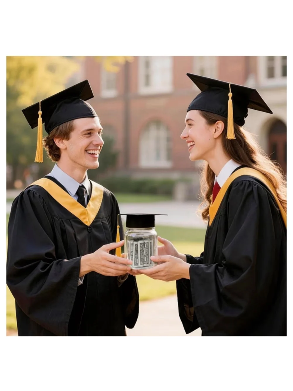 NEW 6 Sets Graduation Cap Centerpieces Mason Jar Centerpieces
